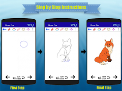 एक लोमड़ी ड्रा पोस्टर