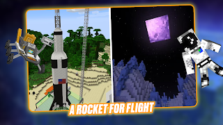 Space Craft - Minecraft Rocket ảnh chụp màn hình 1