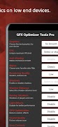 برنامه‌نما Gfx Optimizer Tools Pro عکس از صفحه