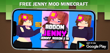 Jenny Mod for Minecraft pe poster
