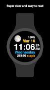 Moon Steps Watch Face screenshot 3