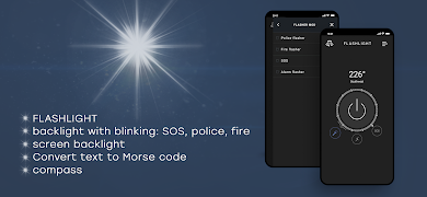 Bright Flashlight & Compass screenshot 5