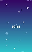 NO ADS Table Clock: Winter Theme اسکرین شاٹ 3