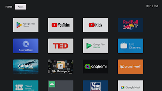 برنامه‌نما Android TV Launcher عکس از صفحه