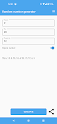 Random number generator اسکرین شاٹ 2