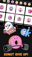 Cute Gym Donut Klavye Arkaplanı Ekran Görüntüsü 2
