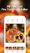Fire Text Photo Frame اسکرین شاٹ 1