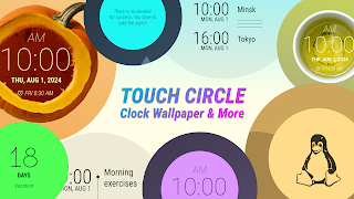 Clock Wallpaper: Touch Circle 포스터