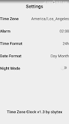 Time Zone Clock स्क्रीनशॉट 3