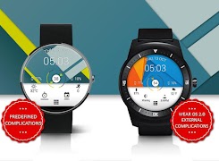 Watch Face - Material Interactive স্ক্রিনশট 2