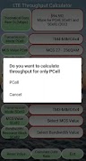 LTE-4G Throughput Calculator ภาพหน้าจอ 2