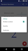 برنامه‌نما Random Numbers عکس از صفحه