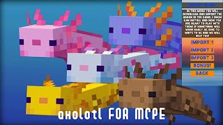 Axolot Mod for Minecraft PE poster