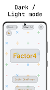 Factor4 - Math Brain Game ảnh chụp màn hình 3