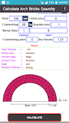 Bricks Calculator (Arch, Circl screenshot 4