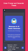 AI Thesis Generator ภาพหน้าจอ 1
