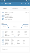 Diving Log syot layar 2
