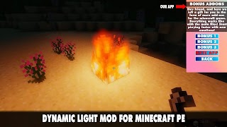 Poster Dynamic Light Mod Minecraft PE