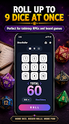 برنامه‌نما Dice Roller - RPG & D20 Dice عکس از صفحه