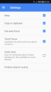 Barcode Scanner & QR Reader ภาพหน้าจอ 6