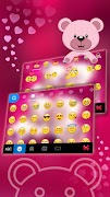 Lovely Teddy Teclado captura de pantalla 3