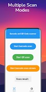 برنامه‌نما Barcode and QR code Scanner عکس از صفحه