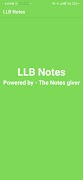 LLB Notes الملصق
