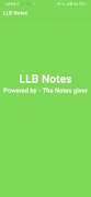 LLB Notes ポスター
