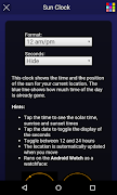 برنامه‌نما Sun Clock عکس از صفحه