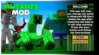 Mutants Mod for Minecraft PE Affiche