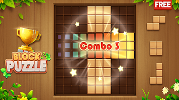 Wood Blocks Puzzle Game تصوير الشاشة 1