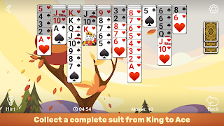 برنامه‌نما Spider Solitaire عکس از صفحه