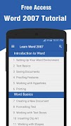 Learn Word 2007 پوسٹر