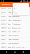 برنامه‌نما Tutorial For Asp.Net Core عکس از صفحه