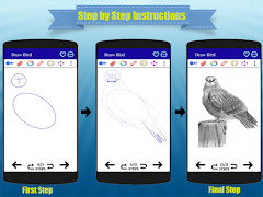 วิธีการวาดนกง่าย ภาพหน้าจอ 7
