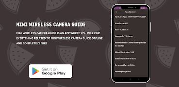 Mini Wireless Camera Guide скриншот 2