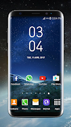 برنامه‌نما Digital Clock Galaxy S8 Plus عکس از صفحه