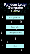 Random Letter Generator Game poster