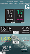 CLAW Weather App Clock Widget 截图 5