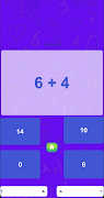 4 operation maths, 2 players poster
