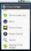Waving Droid Widget تصوير الشاشة 2