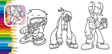 Draw FNF Mods Characters Easy captura de pantalla 6