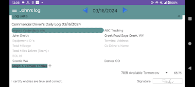 Drivers Daily Log ภาพหน้าจอ 6