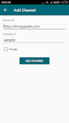 ThingSpeak Chart IOT captura de pantalla 1