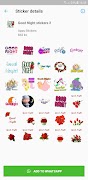 برنامه‌نما Good Night Stickers عکس از صفحه