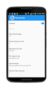 Recente apps bar screenshot 4