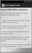 برنامه‌نما Weight Gain Guide عکس از صفحه