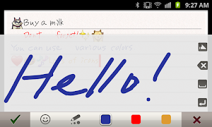 Menulis tangan Memo (Gratis) screenshot 4