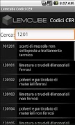 2 Schermata Codici CER Pro