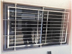 Poster moderno modello a traliccio per finestre